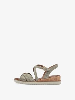 Tamaris Sandale A Talon - Beige | Des Sandales