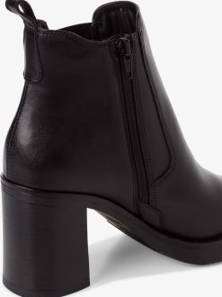 Tamaris Bottine Chelsea En Cuir - Noir | Bottines