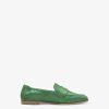 Tamaris Babouche En Cuir - Vert | Chaussures Basses Et Pantoufles