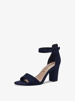 Tamaris Sandale A Talon - Bleu | Des Sandales