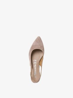 Tamaris Escarpins A Bride En Cuir - Beige | Pompes