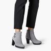 Tamaris Bottine En Cuir - Gris | Bottines