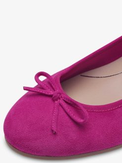 Tamaris Ballerine En Cuir - Rose | Ballerines