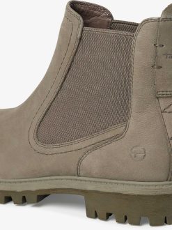 Tamaris Bottine Chelsea En Cuir - Vert | Bottines