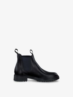 Tamaris Bottine Chelsea En Cuir - Noir | Bottines