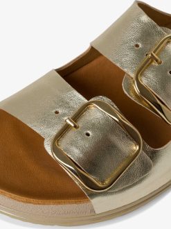 Tamaris Mule En Cuir - Or | Mules