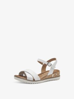 Tamaris Sandale A Talon - Blanc | Des Sandales