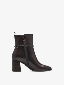 Tamaris Bottine En Cuir - Marron | Bottines