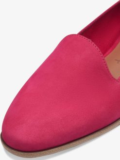 Tamaris Babouche En Cuir - Rose | Chaussures Basses Et Pantoufles