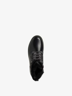 Tamaris Bottine En Cuir - Noir | Bottines