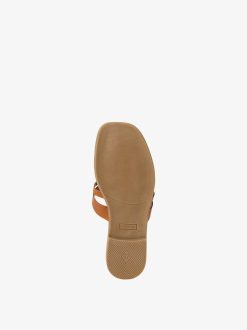 Tamaris Mule En Cuir - Beige | Mules