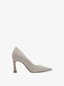 Tamaris Escarpins En Cuir - Beige | Pompes