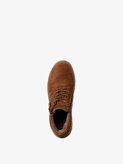 Tamaris Bottine En Cuir - Marron | Bottines