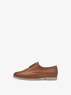 Tamaris Chaussures Basses En Cuir - Marron | Chaussures Basses Et Pantoufles