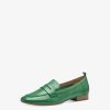 Tamaris Babouche En Cuir - Vert | Chaussures Basses Et Pantoufles