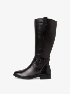 Tamaris Bottes En Cuir - Noir | Bottes