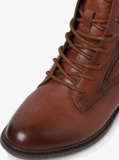 Tamaris Bottine En Cuir - Marron | Bottines