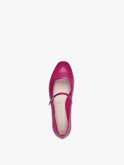 Tamaris Ballerine En Cuir - Rose | Ballerines