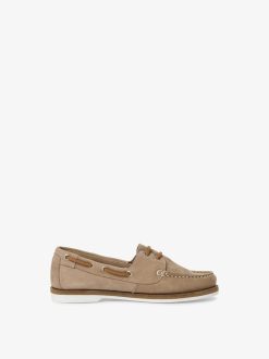 Tamaris Mocassin En Cuir - Beige | Chaussures Basses Et Pantoufles