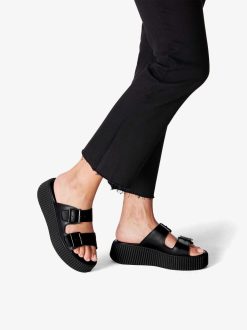 Tamaris Mule En Cuir - Noir | Mules