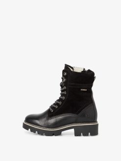 Tamaris Bottine En Cuir - Doublure Chaude Noire | Bottines