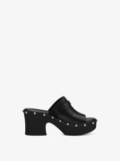 Tamaris Mule En Cuir - Noir | Mules