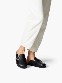 Tamaris Mule En Cuir - Noir | Mules