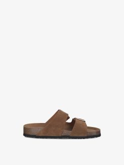 Tamaris Mule En Cuir - Marron | Mules