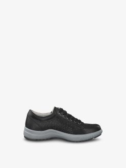 Tamaris Baskets En Cuir - Noir | Chaussures Basses Et Pantoufles