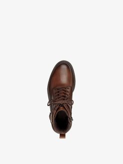 Tamaris Bottine En Cuir - Marron | Bottines