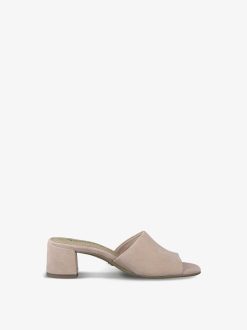 Tamaris Mule En Cuir - Rose | Mules