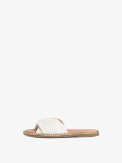 Tamaris Mule En Cuir - Blanc | Mules