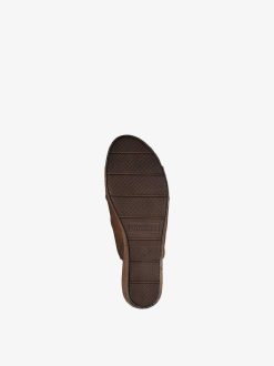 Tamaris Mule En Cuir - Marron | Mules