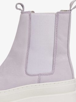 Tamaris Bottine Chelsea En Cuir - Violet | Bottines