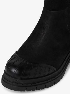 Tamaris Bottine Chelsea En Cuir - Noir | Bottines