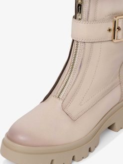 Tamaris Bottine En Cuir - Beige | Bottines