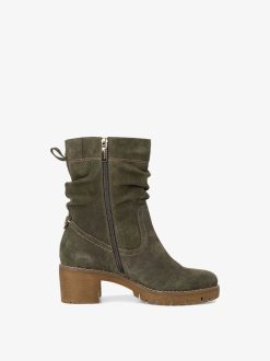 Tamaris Bottine En Cuir - Vert | Bottines