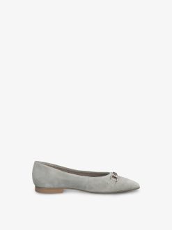 Tamaris Ballerine En Cuir - Beige | Ballerines