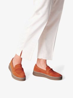 Tamaris Baskets En Cuir - Orange | Baskets