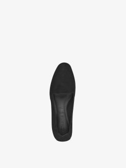 Tamaris Babouche En Cuir - Noir | Chaussures Basses Et Pantoufles