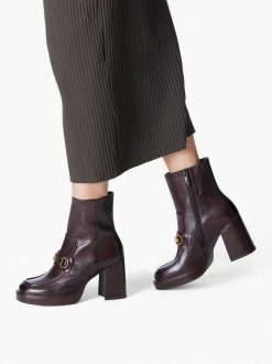 Tamaris Bottine En Cuir - Marron | Bottines