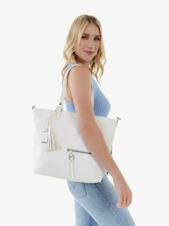 Tamaris Sac Shopping - Blanc | Sacs Et Sacs A Dos