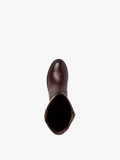 Tamaris Bottes En Cuir - Marron | Bottes