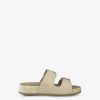 Tamaris Mule En Cuir - Beige | Mules