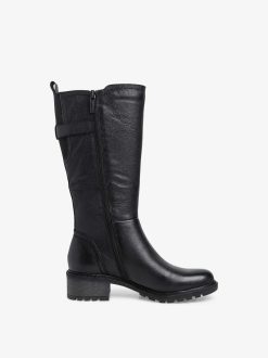 Tamaris Bottes En Cuir - Noir | Bottes