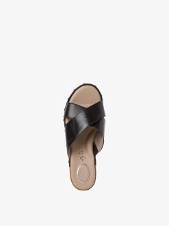 Tamaris Mule En Cuir - Noir | Mules