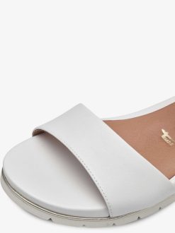 Tamaris Sandale En Cuir - Blanc | Des Sandales