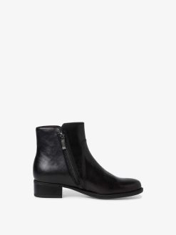 Tamaris Bottine En Cuir - Noir | Bottines