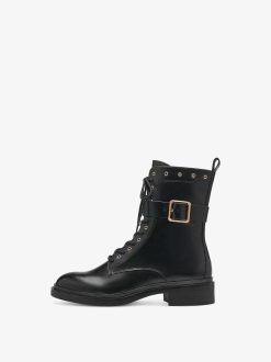 Tamaris Bottine En Cuir - Noir | Bottines