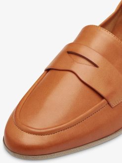 Tamaris Babouche En Cuir - Orange | Chaussures Basses Et Pantoufles